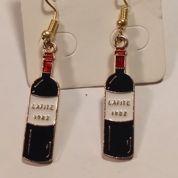 Wine earrings - Picture 2 of 3